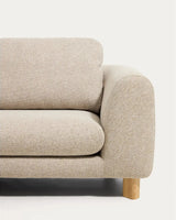 3-Sitzer Sofa Vera in Beige mit Beinen aus massivem Eschenholz mit natürlichem Finish, 230 cm, FSC Mix Credit von Kave Home – Bild 6