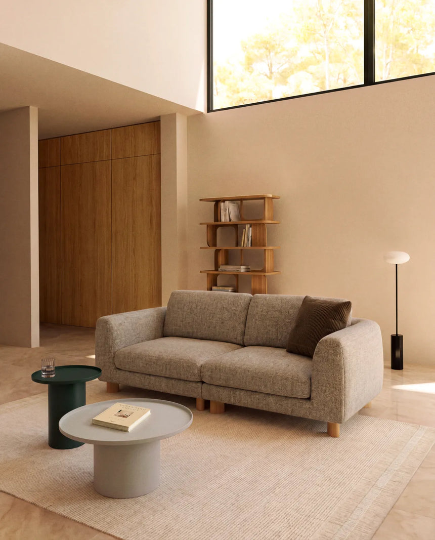 3-Sitzer Sofa Vera mit Beinen aus massivem Eschenholz mit natürlichem Finish, 230 cm, FSC Mix Credit von Kave Home – Bild 2