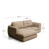 3-Sitzer Sofa Vera mit Chaiselongue links, 232 cm FSC Mix Credit von Kave Home – Bild 3
