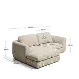 3-Sitzer Sofa Vera mit Chaiselongue links in Beige, 232 cm FSC Mix Credit von Kave Home – Bild 3