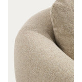 3-Sitzer Sofa Vera mit Chaiselongue links in Beige mit Beinen aus massivem Eschenholz mit Nussbaum-Finish, 232 cm, FSC Mix Credit von Kave Home – Bild 7