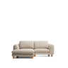 3-Sitzer Sofa Vera mit Chaiselongue links in Beige mit Beinen aus massivem Eschenholz mit natürlichem Finish, 232 cm, FSC Mix Credit von Kave Home – Bild 1