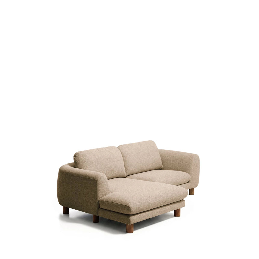 3-Sitzer Sofa Vera mit Chaiselongue links mit Beinen aus massivem Eschenholz mit Nussbaum-Finish, 232 cm, FSC Mix Credit von Kave Home – Bild 4