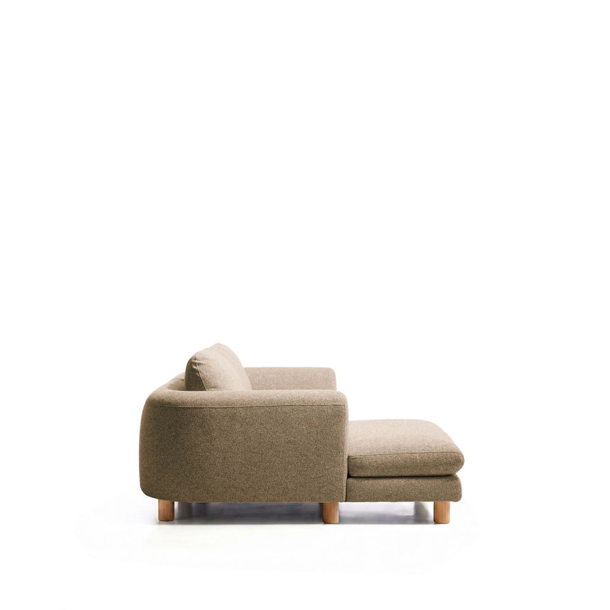 3-Sitzer Sofa Vera mit Chaiselongue links mit Beinen aus massivem Eschenholz mit natürlichem Finish, 232 cm, FSC Mix Credit von Kave Home – Bild 5