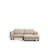 3-Sitzer Sofa Vera mit Chaiselongue rechts in Beige mit Beinen aus massivem Eschenholz mit Nussbaum-Finish, 232 cm, FSC Mix Credit von Kave Home – Bild 1