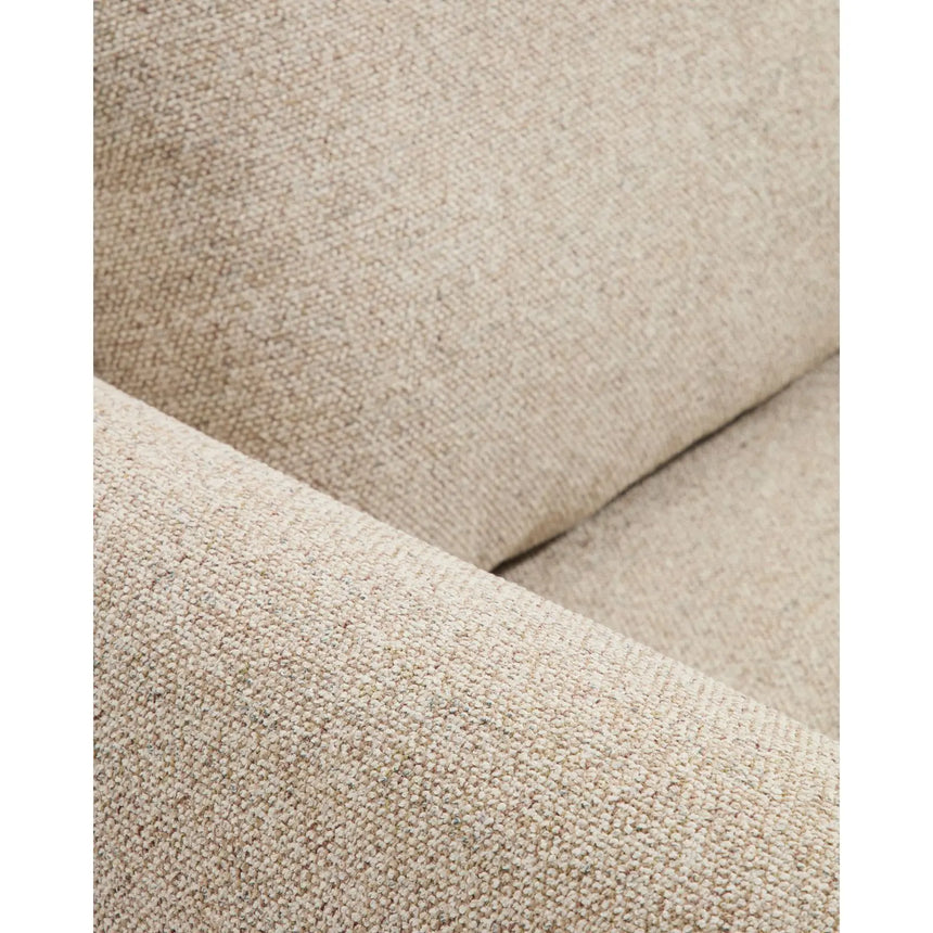 3-Sitzer Sofa Vera mit Chaiselongue rechts in Beige mit Beinen aus massivem Eschenholz mit Nussbaum-Finish, 232 cm, FSC Mix Credit von Kave Home – Bild 9