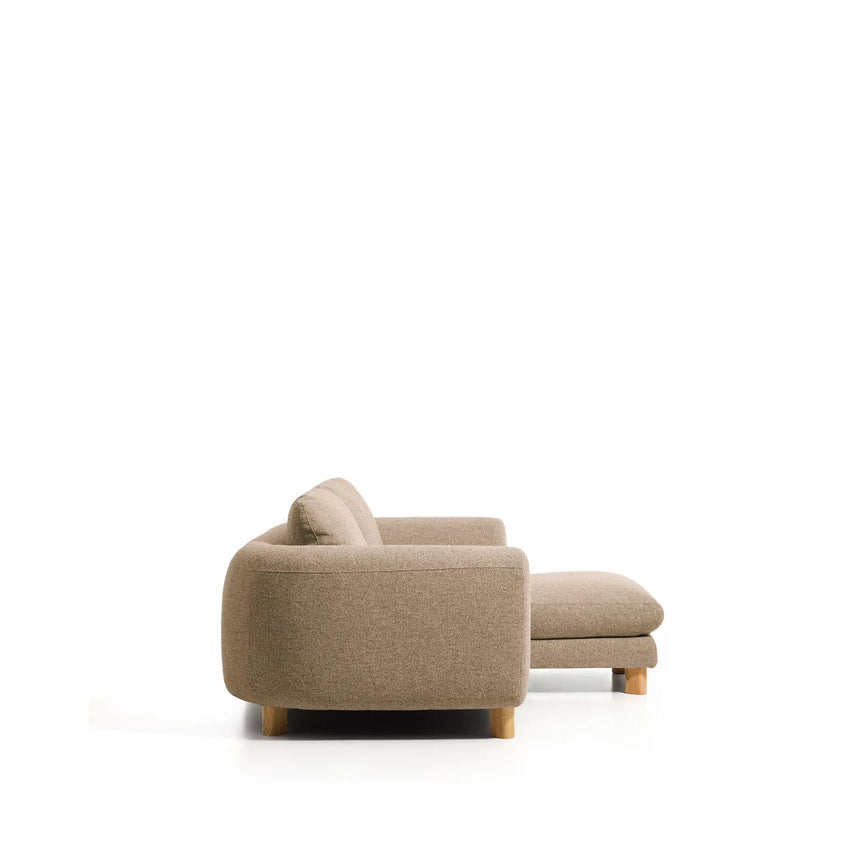 3-Sitzer Sofa Vera mit Chaiselongue rechts mit Beinen aus massivem Eschenholz mit natürlichem Finish, 232 cm, FSC Mix Credit von Kave Home – Bild 5