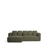 4-Sitzer-Bettsofa Marela mit Chaiselongue links in Grün, 276 cm, FSC Mix Credit von Kave Home – Bild 1