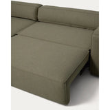 4-Sitzer-Bettsofa Marela mit Chaiselongue links in Grün, 276 cm, FSC Mix Credit von Kave Home – Bild 13