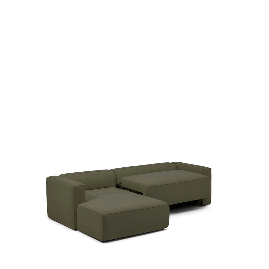 4-Sitzer-Bettsofa Marela mit Chaiselongue links in Grün, 276 cm, FSC Mix Credit von Kave Home – Bild 5