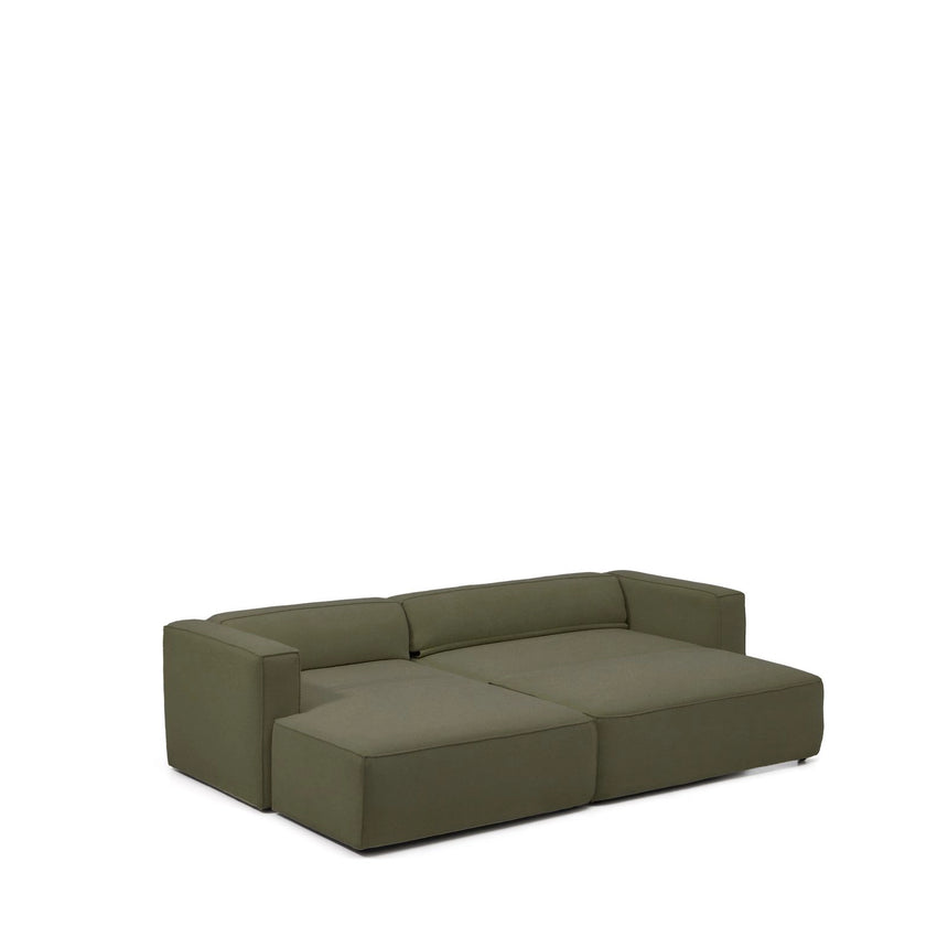 4-Sitzer-Bettsofa Marela mit Chaiselongue links in Grün, 276 cm, FSC Mix Credit von Kave Home – Bild 8