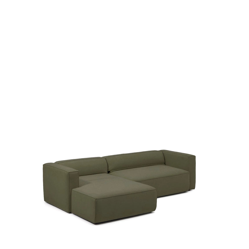 4-Sitzer-Bettsofa Marela mit Chaiselongue links in Grün, 276 cm, FSC Mix Credit von Kave Home – Bild 9