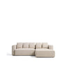 4-Sitzer-Bettsofa Marela mit Chaiselongue rechts mit aufklappbarer Chenille in Ecru, 276 cm, FSC Mix Credit von Kave Home – Bild 1