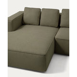 4-Sitzer-Bettsofa Marela mit aufklappbarer Chaiselongue links in Grün, 276 cm, FSC Mix Credit von Kave Home – Bild 13