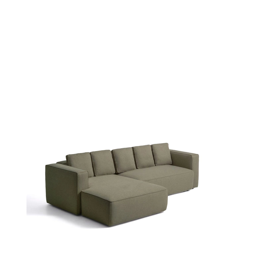 4-Sitzer-Bettsofa Marela mit aufklappbarer Chaiselongue links in Grün, 276 cm, FSC Mix Credit von Kave Home – Bild 3