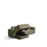4-Sitzer-Bettsofa Marela mit aufklappbarer Chaiselongue links in Grün, 276 cm, FSC Mix Credit von Kave Home – Bild 4