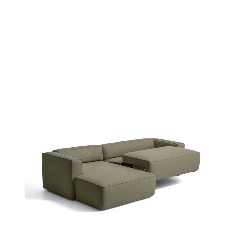 4-Sitzer-Bettsofa Marela mit aufklappbarer Chaiselongue links in Grün, 276 cm, FSC Mix Credit von Kave Home – Bild 8