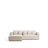 4-Sitzer-Bettsofa Marela mit aufklappbarer Chaiselongue links in ecrufarbener Chenille, 276 cm, FSC Mix Credit von Kave Home – Bild 1