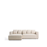 4-Sitzer-Bettsofa Marela mit aufklappbarer Chaiselongue links in ecrufarbener Chenille, 276 cm, FSC Mix Credit von Kave Home – Bild 1