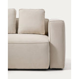 4-Sitzer-Bettsofa Marela mit aufklappbarer Chaiselongue links in ecrufarbener Chenille, 276 cm, FSC Mix Credit von Kave Home – Bild 10
