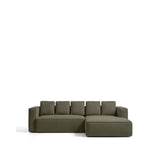4-Sitzer-Bettsofa Marela mit aufklappbarer Chaiselongue rechts in Grün, 276 cm, FSC Mix Credit von Kave Home – Bild 1