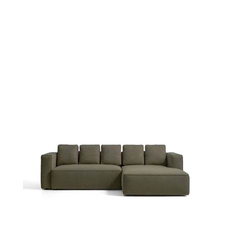 4-Sitzer-Bettsofa Marela mit aufklappbarer Chaiselongue rechts in Grün, 276 cm, FSC Mix Credit von Kave Home – Bild 1