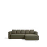 4-Sitzer-Bettsofa Marela mit aufklappbarer Chaiselongue rechts in Grün, 276 cm, FSC Mix Credit von Kave Home – Bild 1