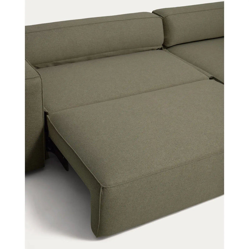 4-Sitzer-Bettsofa Marela mit aufklappbarer Chaiselongue rechts in Grün, 276 cm, FSC Mix Credit von Kave Home – Bild 15