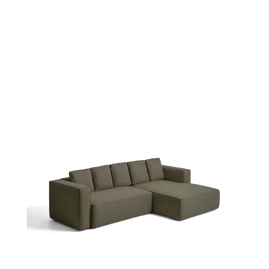 4-Sitzer-Bettsofa Marela mit aufklappbarer Chaiselongue rechts in Grün, 276 cm, FSC Mix Credit von Kave Home – Bild 3