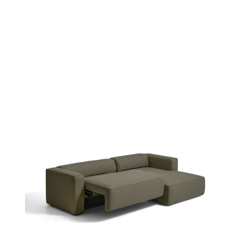 4-Sitzer-Bettsofa Marela mit aufklappbarer Chaiselongue rechts in Grün, 276 cm, FSC Mix Credit von Kave Home – Bild 9