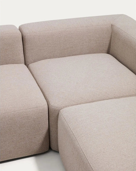 4-Sitzer-Ecksofa Blok in beiger Chenille, 290 x 290 cm, FSC Mix Credit von Kave Home – Bild 7