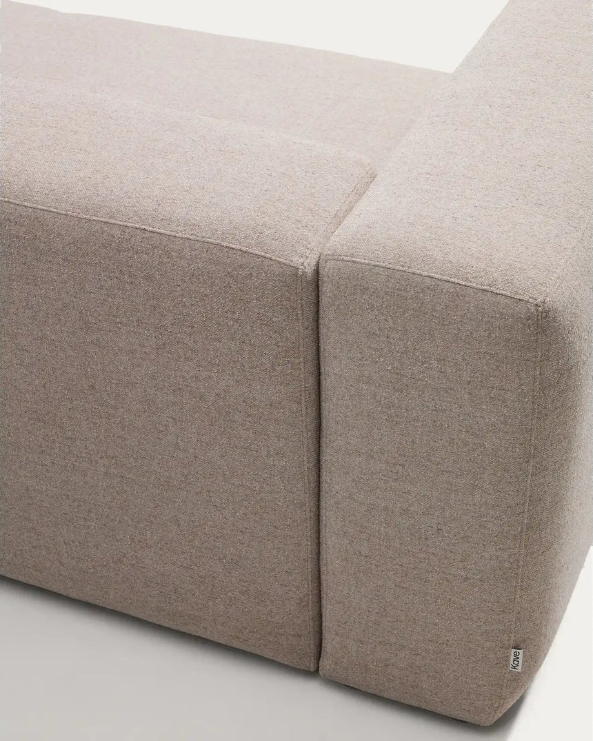4-Sitzer-Ecksofa Blok in beiger Chenille, 290 x 290 cm, FSC Mix Credit von Kave Home – Bild 8