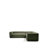 4-Sitzer-Ecksofa Blok in moosgrüner Chenille, 290 x 290 cm, FSC Mix Credit von Kave Home – Bild 1