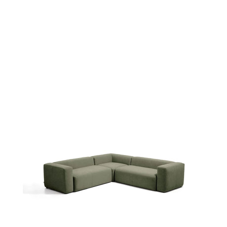 4-Sitzer-Ecksofa Blok in moosgrüner Chenille, 290 x 290 cm, FSC Mix Credit von Kave Home – Bild 4