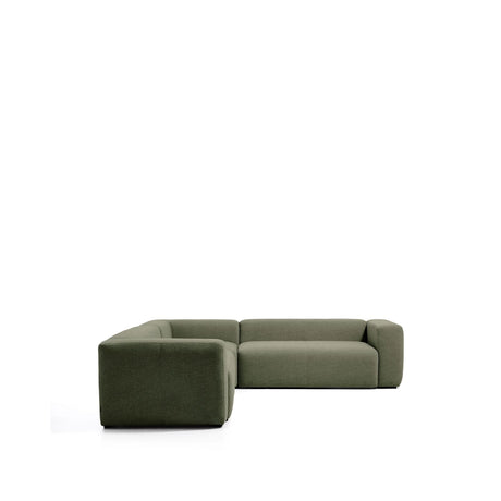 4-Sitzer-Ecksofa Blok in moosgrüner Chenille, 290 x 290 cm, FSC Mix Credit von Kave Home – Bild 5