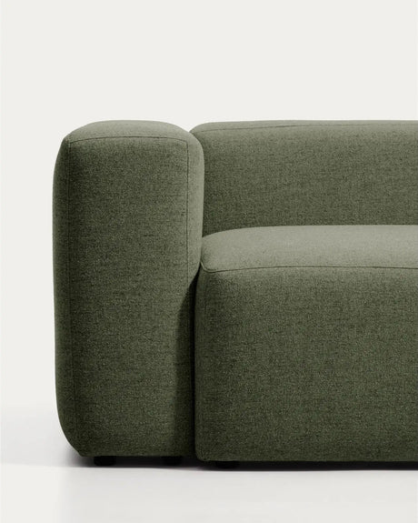 4-Sitzer-Ecksofa Blok in moosgrüner Chenille, 290 x 290 cm, FSC Mix Credit von Kave Home – Bild 6