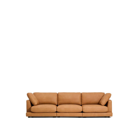 4-Sitzer Gala in braunem Leder, 300 cm von Kave Home – Produktbild 1