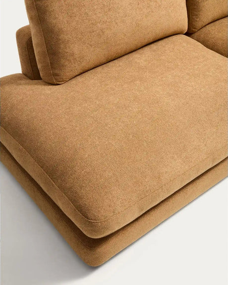 4-Sitzer-Modularsofa Gala aus senfgelbem Microbouclé, FSC Mix Credit, 330 cm von Kave Home – Bild 6