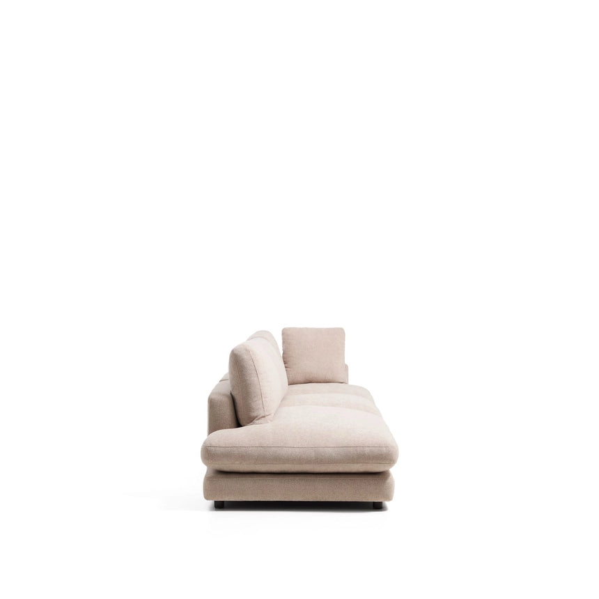 4-Sitzer-Modularsofa Gala mit Randmodul links aus Microbouclé oder Chenille, FSC Mix Credit, 315 cm von Kave Home – Bild 4