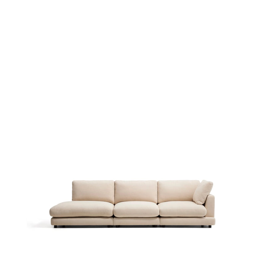 4-Sitzer-Modularsofa Gala mit Randmodul links aus beiger Chenille, FSC Mix Credit, 315 cm von Kave Home – Bild 1