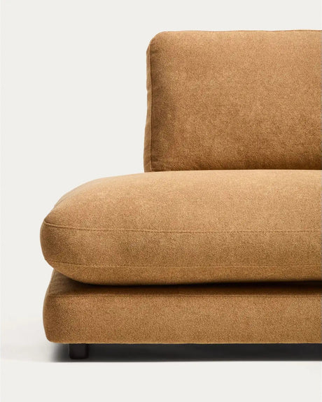4-Sitzer-Modularsofa Gala mit Randmodul links aus senfgelbem Microbouclé, FSC Mix Credit, 315 cm von Kave Home – Bild 5