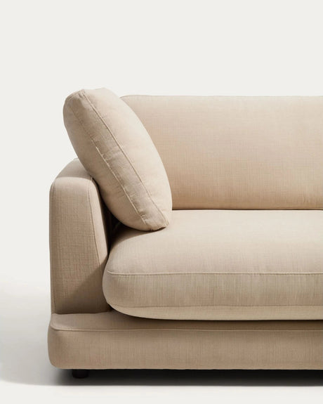 4-Sitzer-Modularsofa Gala mit Randmodul rechts aus beiger Chenille, FSC Mix Credit, 315 cm von Kave Home – Bild 5