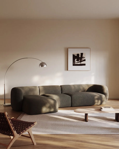 4-Sitzer-Modularsofa Martina mit Chenille und Chaiselongue links 377 cm von Kave Home – Bild 2