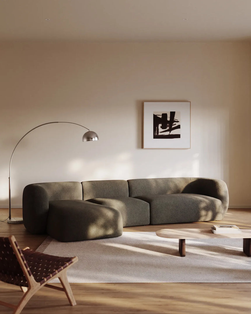 4-Sitzer-Modularsofa Martina mit Chenille und Chaiselongue links 377 cm von Kave Home – Bild 2