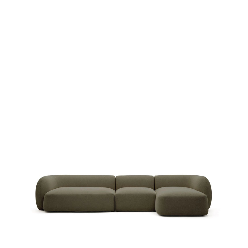 4-Sitzer-Modularsofa Martina mit Chenille und Chaiselongue rechts 377 cm von Kave Home – Bild 1