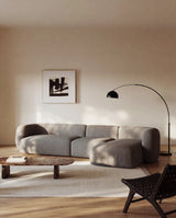 4-Sitzer-Modularsofa Martina mit Chenille und Chaiselongue rechts in Steinton 377 cm von Kave Home – Bild 2