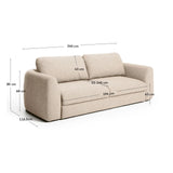 4-Sitzer Schlafsofa Vera in Beige, 240 cm FSC Mix Credit von Kave Home – Bild 4