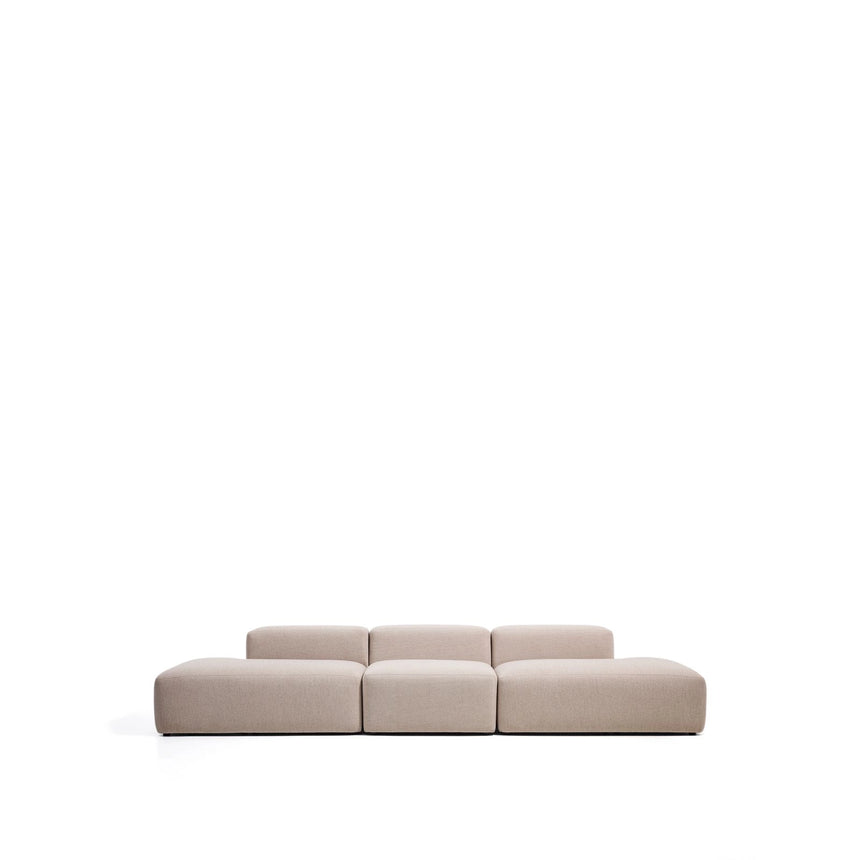 4-Sitzer-Sofa Blok in beiger Chenille, 380 cm, FSC Mix Credit von Kave Home – Bild 1