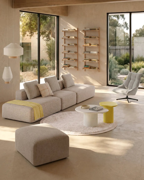 4-Sitzer-Sofa Blok in beiger Chenille, 380 cm, FSC Mix Credit von Kave Home – Bild 2