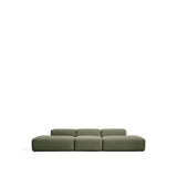 4-Sitzer-Sofa Blok in moosgrüner Chenille, 380 cm, FSC Mix Credit von Kave Home – Bild 1